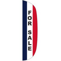 "FOR SALE" 3' x 12' Stationary Message Flutter Flag